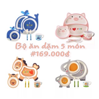 Bộ bát ăn dặm hình thú đáng yêu (mẫu mới 2019)
