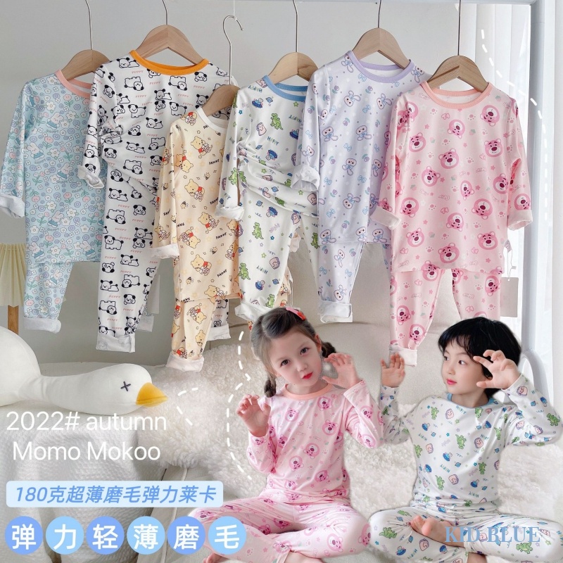 Bộ Đồ Ngủ Tay Dài In Hoạt Hình Xinh Xắn Dành Cho Bé