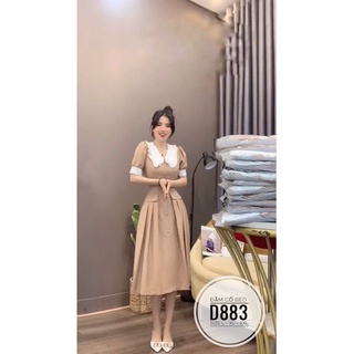 Bigsize Đầm cổ bèo D883