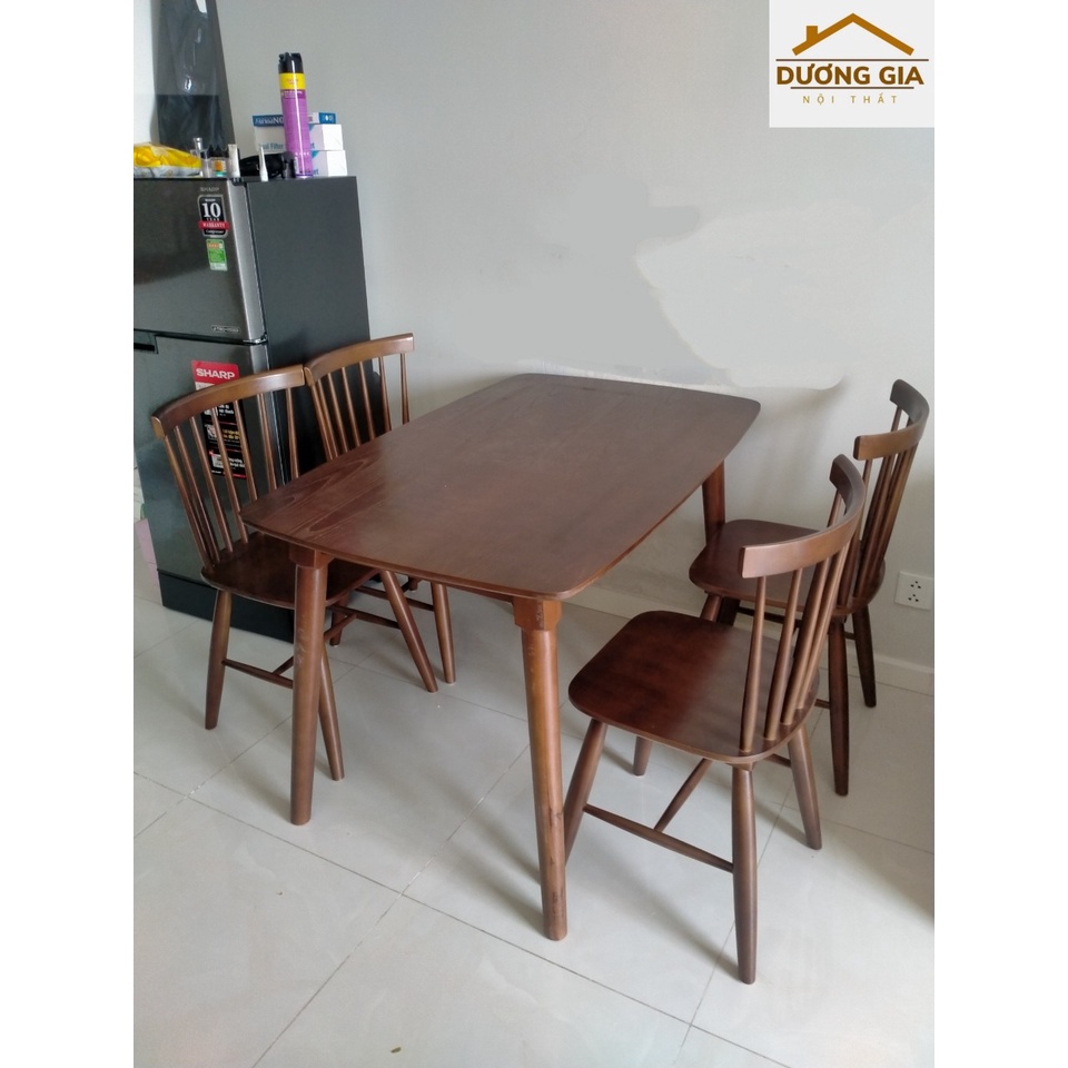 Bộ bàn ăn 4 ghế gỗ. miễn phí giao hàng HCM