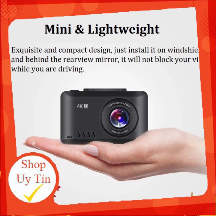 Camera hành trình ô tô, thương hiệu cao cấp Phisung G3 - 4K, Wifi, 2.45 inch C | BigBuy360 - bigbuy360.vn