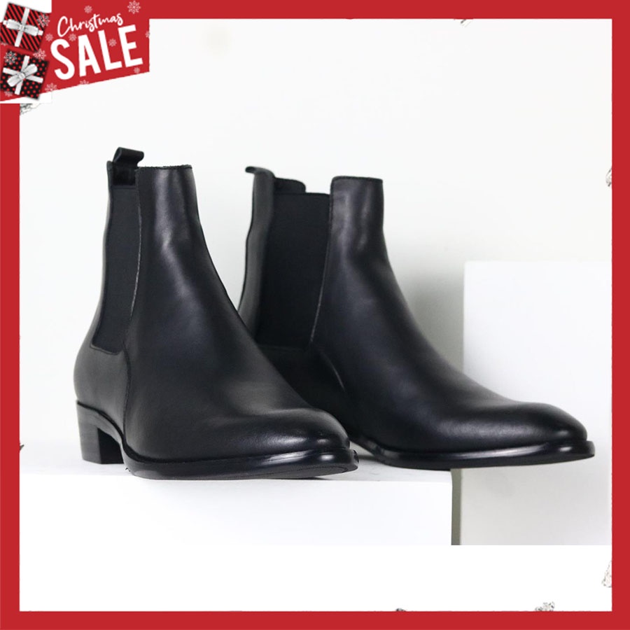 [ Bán lỗ xin 5⭐] Chelsea Boots Da Bò Đế 4cm