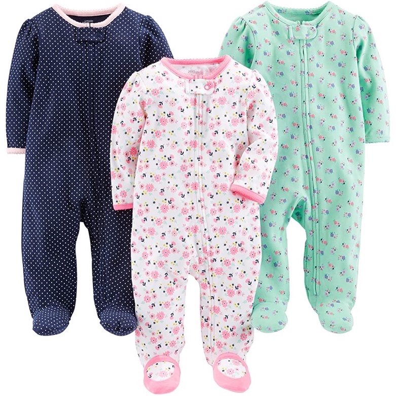 (Xả kho) Sleepsuit bộ body dài tay xuất dư cho bé sơ sinh, sinh non tháng