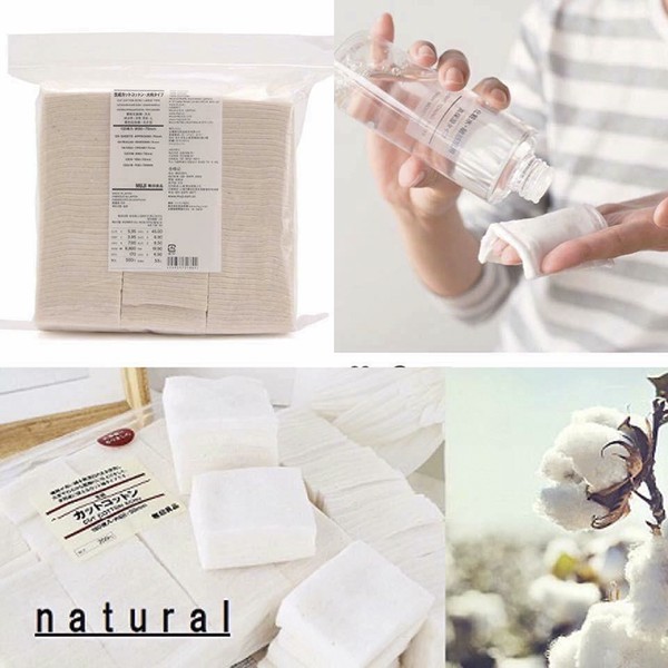 [Chính hãng] Bông Tẩy Trang Muji Cotton Puff 189 Miếng (chuẩn Nhật)