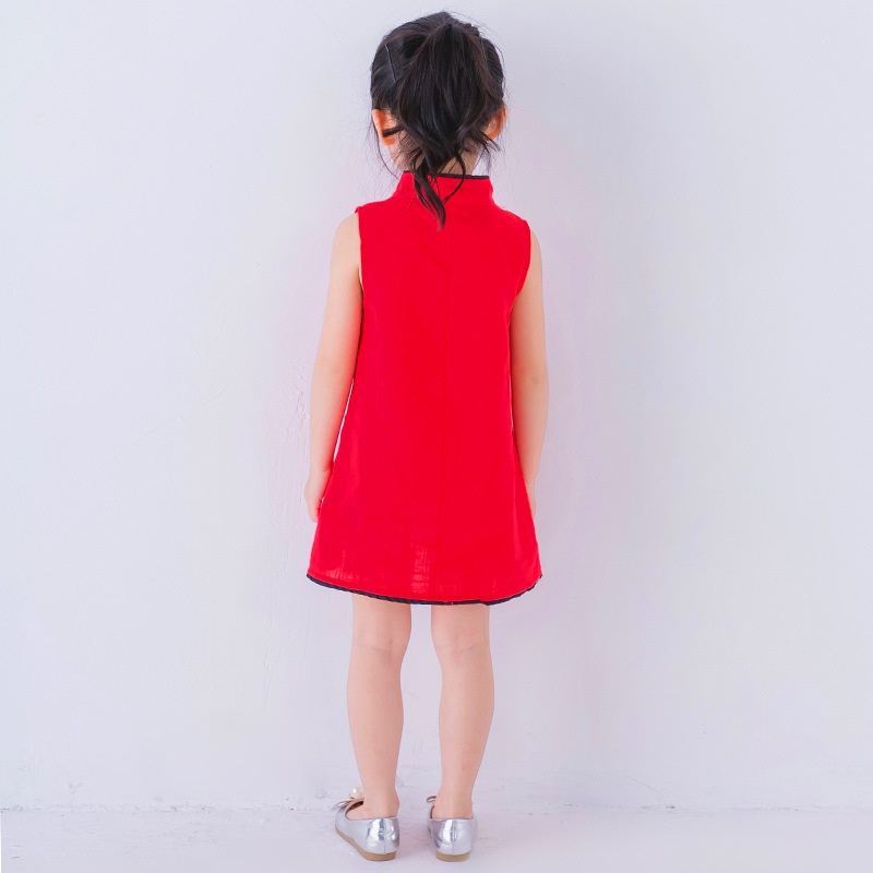 SANITKUN Đầm sườn xám cho bé gái cny