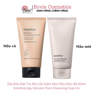 Sữa rửa mặt tro núi lửa Innisfree Jeju Volcanic Pore Cleansing Foam 150ml (Mẫu mới)