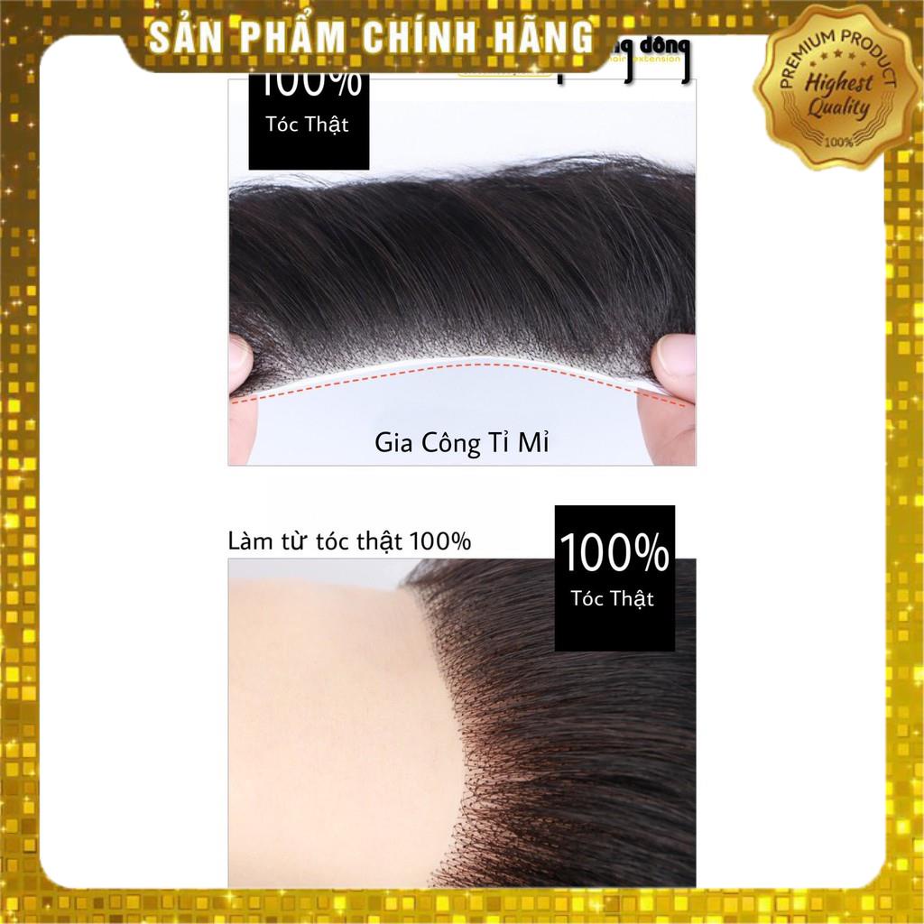 Tóc Giả Che Mái Hói Chữ M Cho Nam Thật 100% Miễn Phí Tạo Kiểu