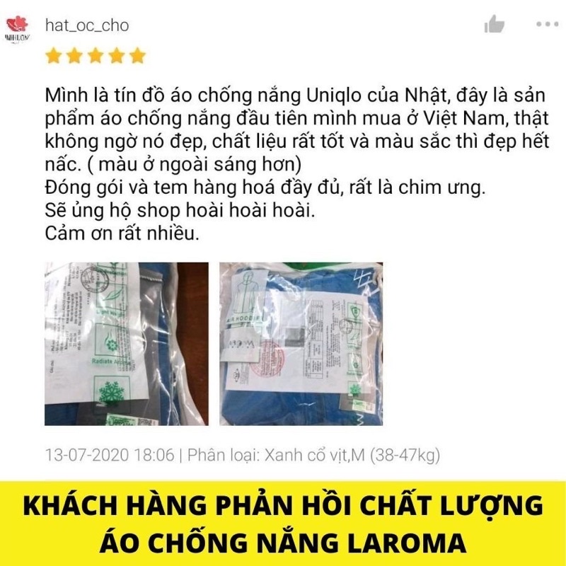 Áo chống Nắng Laroma Nữ cao cấp, thông hơi UPF50+ (Tặng kèm khẩu trang)