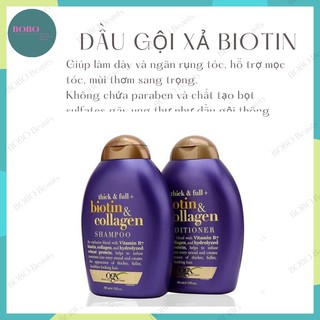 Dầu gội và xả thick & full biotin collagen