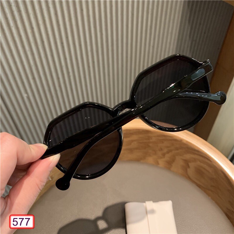 Kính Form tròn Nam Nữ 577 Chất liệu nhựa hàn quốc kiểu dáng hot trend