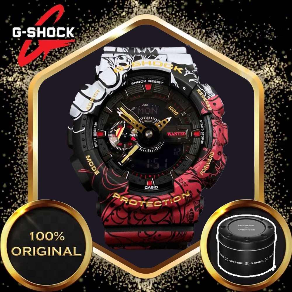Đồng Hồ G-Shock x One Piece Đồng hồ Nam Gsock Đầy Đủ Phụ Kiện Chống Nước Chống Sock Giờ Quốc Tế , Kim Tốc Độ