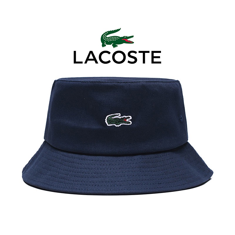 LACOSTE Nón Bucket Tròn Thời Trang Unisex Chất Lượng Cao