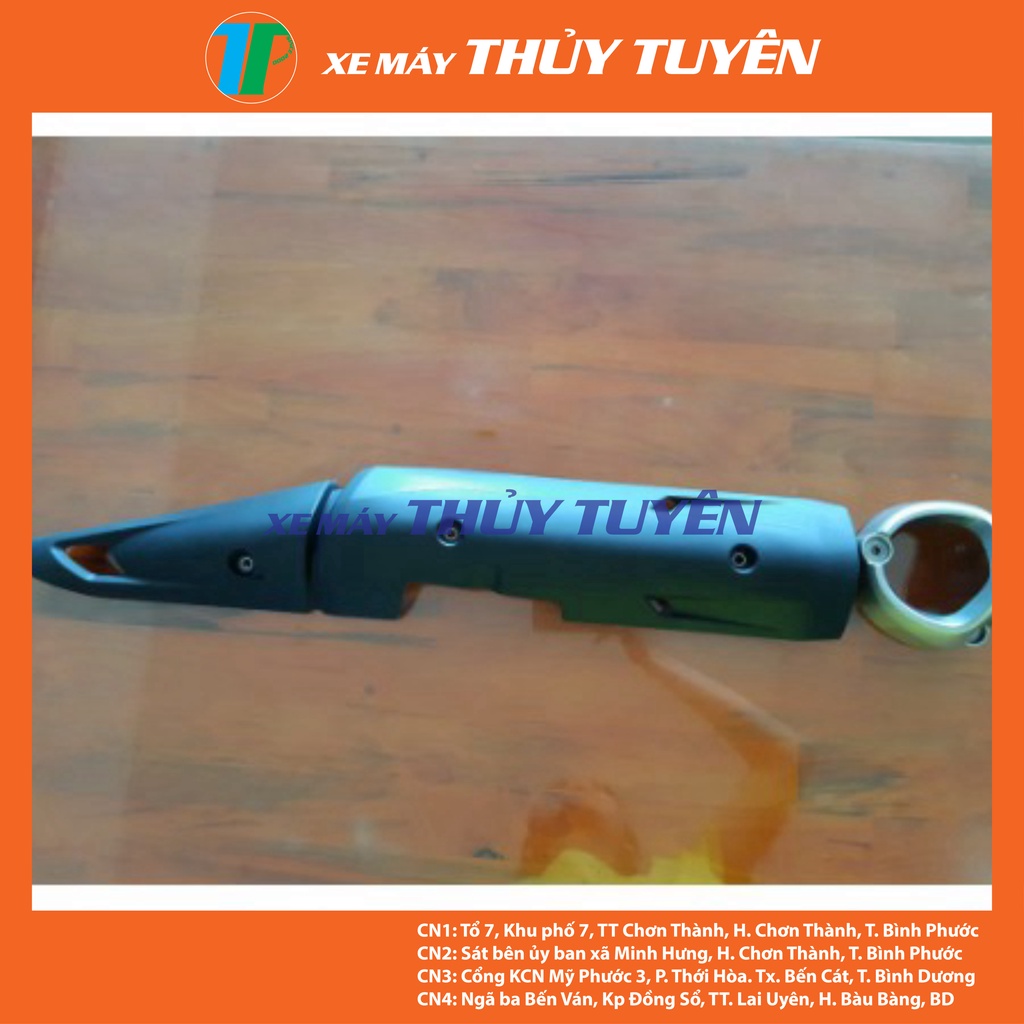Ốp pô + Chụp đít pô Exciter 150 chính hãng