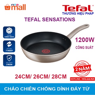 Chảo chiên chống dính đáy từ 24cm/ 26cm/ 28cm Tefal Sensations