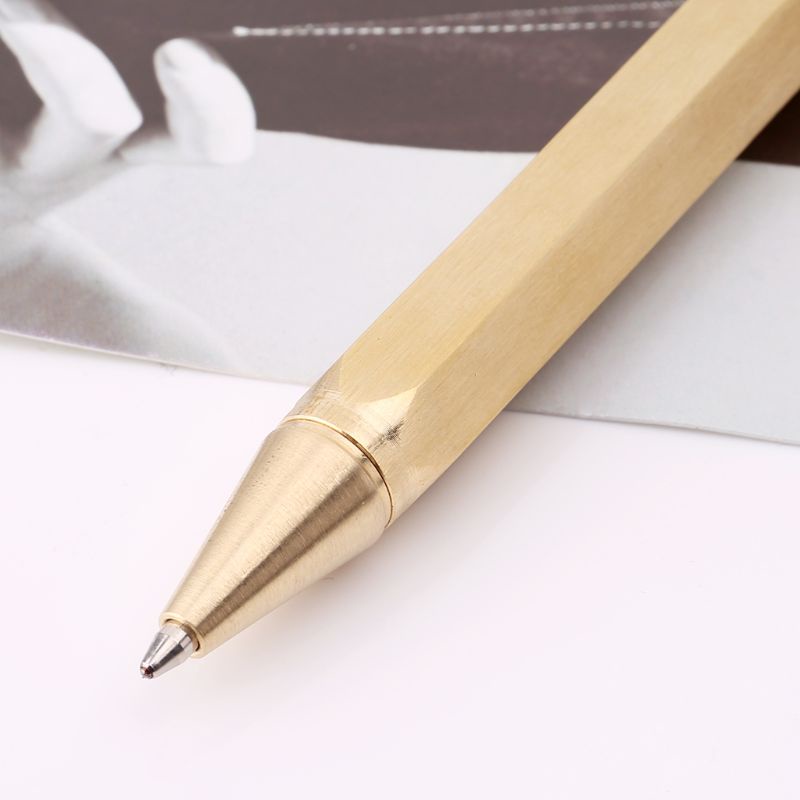 Bút Bi Kim Loại Ngòi 0 5mm Dạng Nhấn Hình Lục Giác