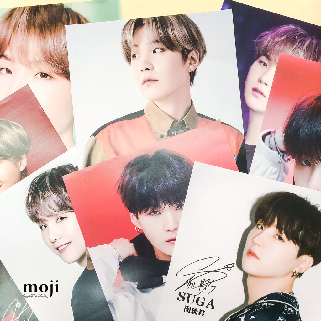 SET 8 Poster BTS, JUNGKOOK, V, JIMIN, SUGA, JIN, JHOPE, RAPMON - Có in theo yêu cầu