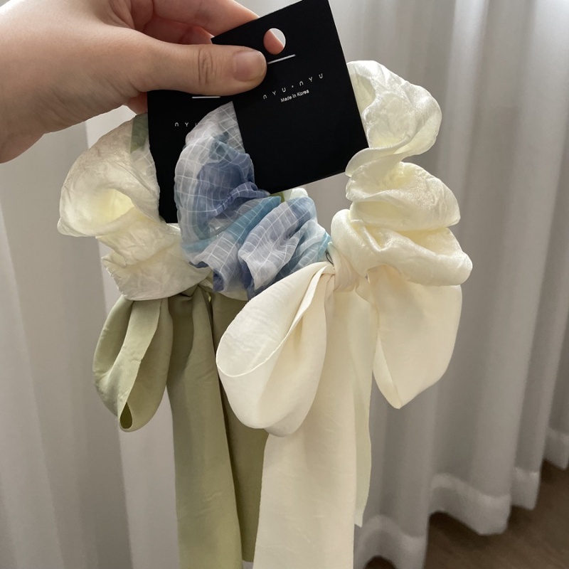 Dây Buộc Tóc Thắt Nơ Ruy Băng Lớn Phong Cách Hàn Quốc Mới Chất Lượng Cao