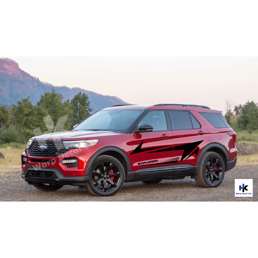 Tem  dán xe ô tô Ford explorer trang trí sườn xe