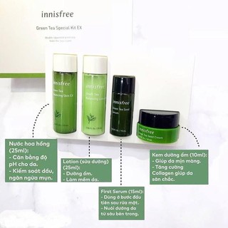 Set Dưỡng Da Innisfree Green Tea Special Kit EX