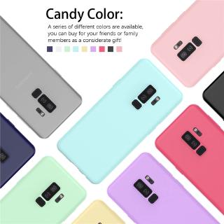 Ốp điện thoại silicone màu trơn dành cho Samsung Galaxy S6 S7 edge S8 S9 S10 Plus S10e 5G