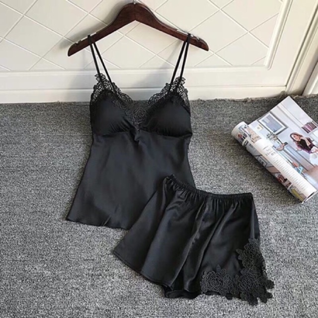 BÁN SỈ BỘ NGỦ LỤA VIỀN REN QC M001 CHO NỮ | BigBuy360 - bigbuy360.vn