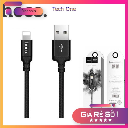 Dây cáp sạc iphone Hoco X14 - Dây cáp sạc Linghtning chính hãng cho iPhone, iPad, Airpods