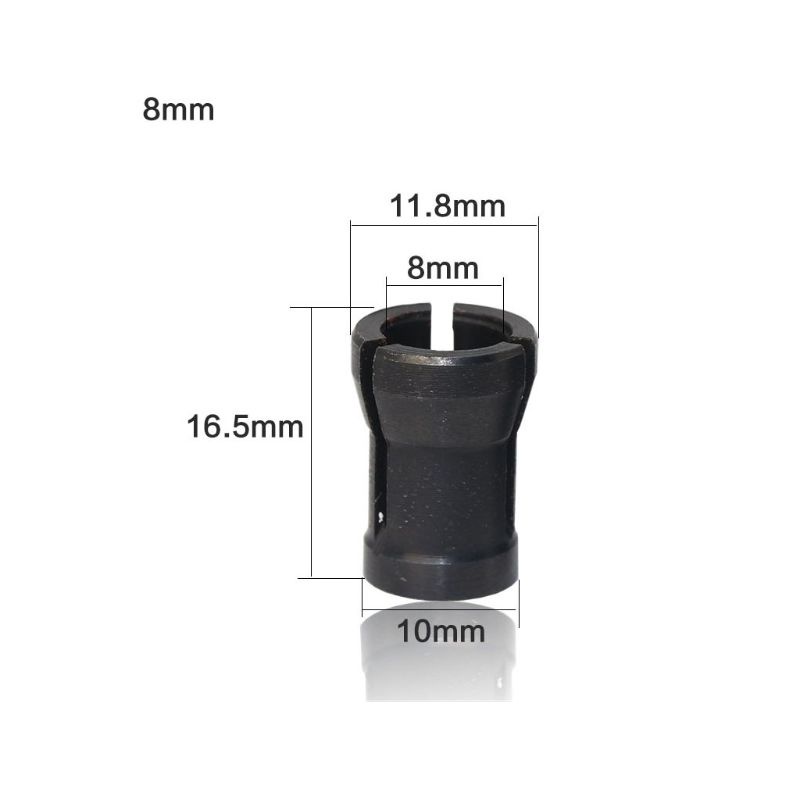 Set 3 Đầu Kẹp Mũi Phay 6mm 6.35mm 8mm Chuyên Dụng