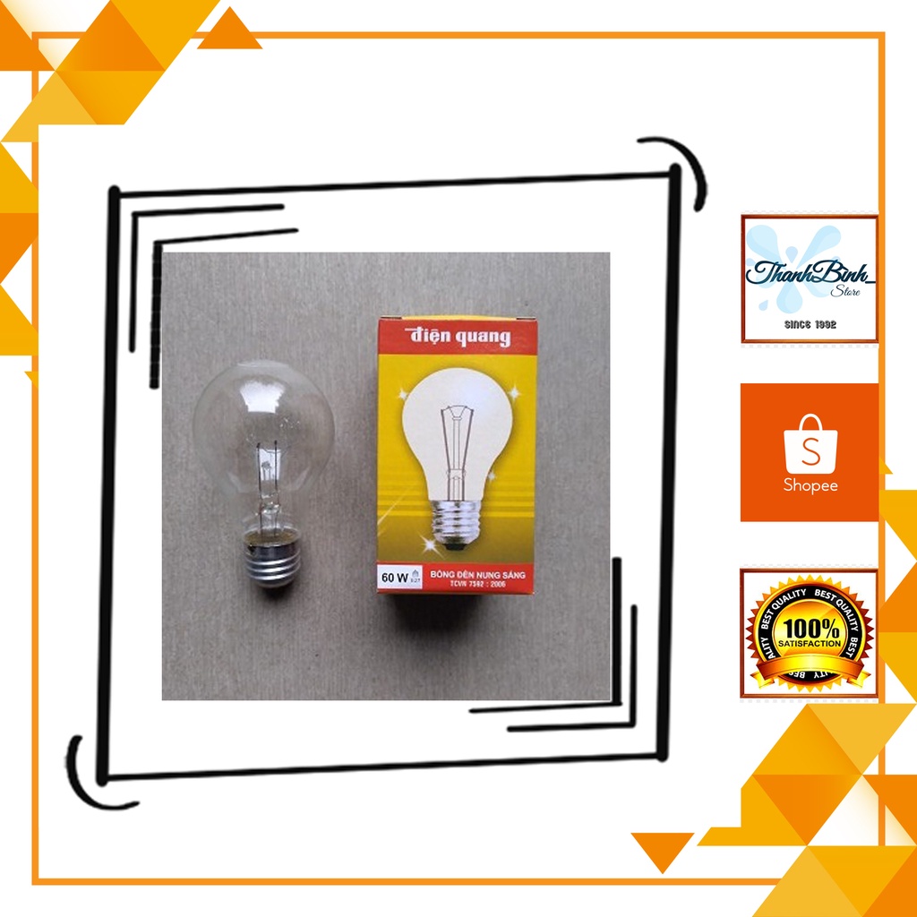 BÓNG ĐÈN SỢI ĐỐT/ BÓNG DÂY TÓC ĐIỆN QUANG 25W/ 40W/ 60W
