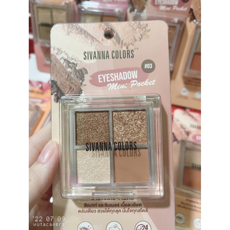 Bảng Phấn Mắt 4 Ô Sivanna Colors Eyeshadow Mini Pocket