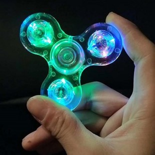 Con Quay Đồ Chơi Spinner Phát Sáng 20 kiểu Giúp Giảm Stress Con Quay Đèn LED Trong Suốt Màu Trắng