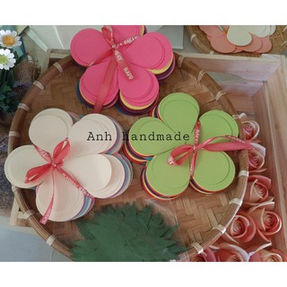 Set cánh làm đầu hoa hồng bằng giấy mỹ thuật cắt sẵn (kèm đài hoa)