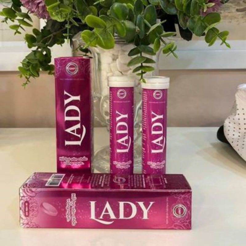 Viên sủi nở ngực LADY, giúp săn chắc vòng 1 và sáng da