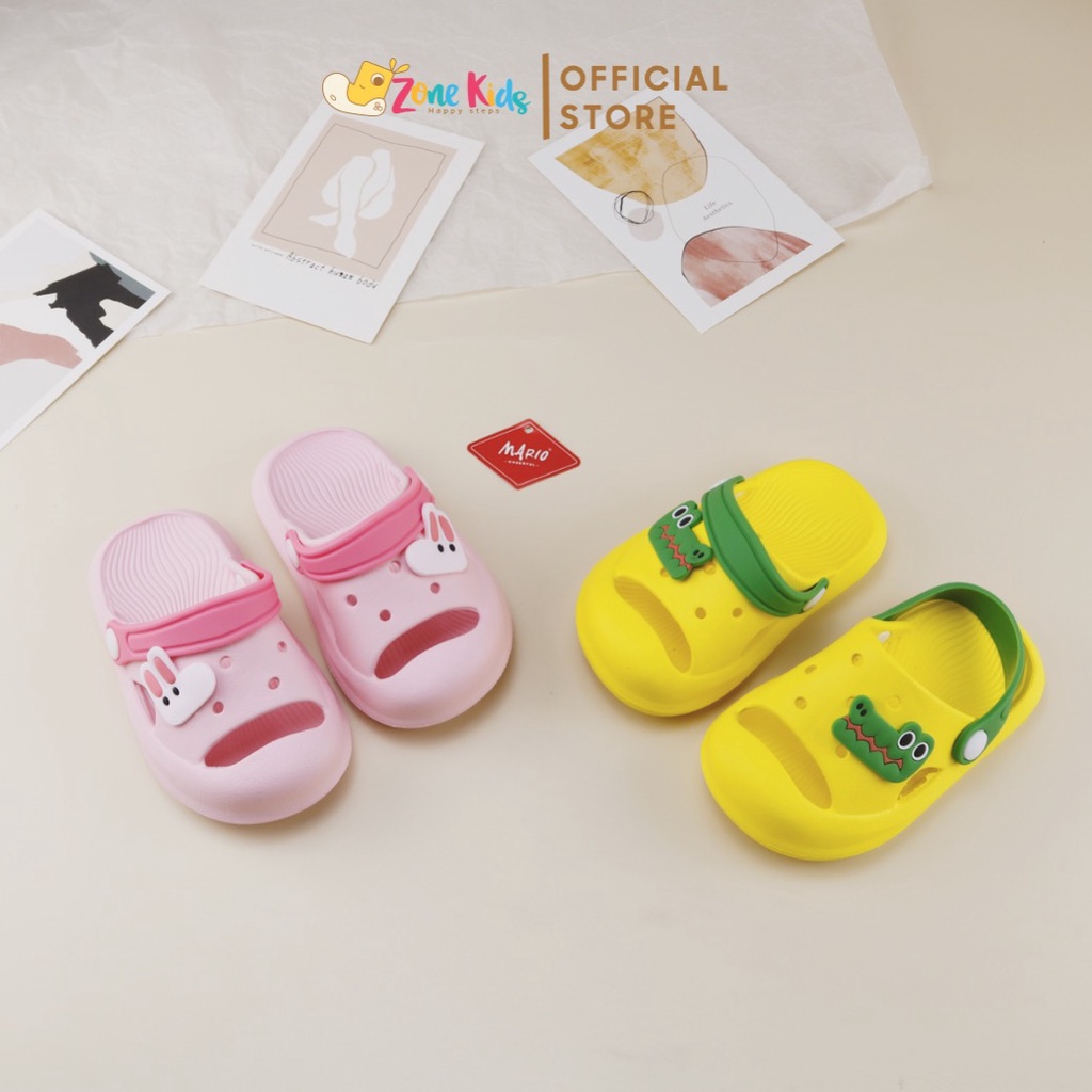 Dép sục hở mũi họa tiết con vật cho bé Zonekids - D15