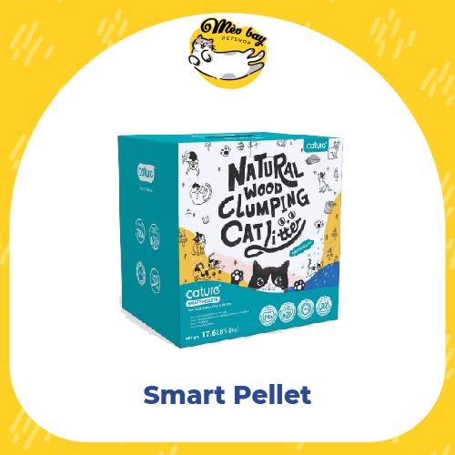 Cát gỗ Cature 20L - cát vệ sinh cho mèo xả được bồn cầu, thân thiện với môi trường