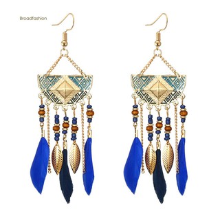 Bông tai lông vũ thời trang Boho