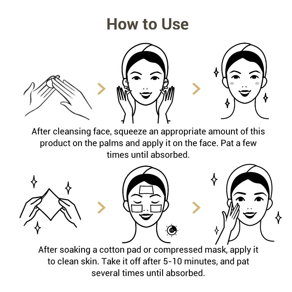 Lanbena Toner Vitamin C Whitening Pimple Cure 24K Peptide Anti-aging Oil Control Shrink Pores Skin Care 100ml