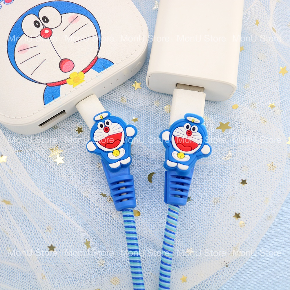 Phụ kiện bảo vệ đầu sạc, tai nghe, dây điện,... hình DORAEMON DOREMON dễ thương cute MON0030