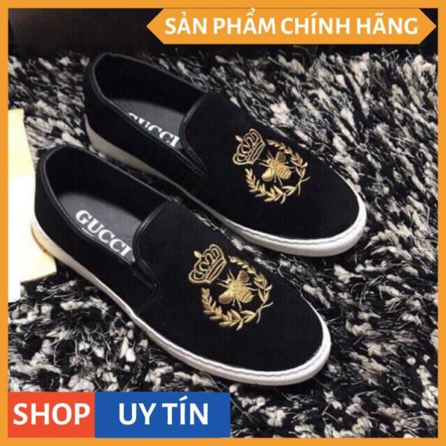 Giày Lười Thêu Ong Đế khâu, Lót êm | BigBuy360 - bigbuy360.vn