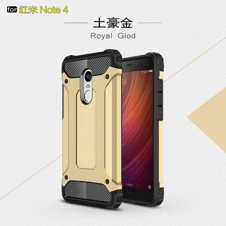 Xiaomi Redmi Note 4 / 4X / 3 Luxury Armor PC+TPU Silicone Double Protection Case