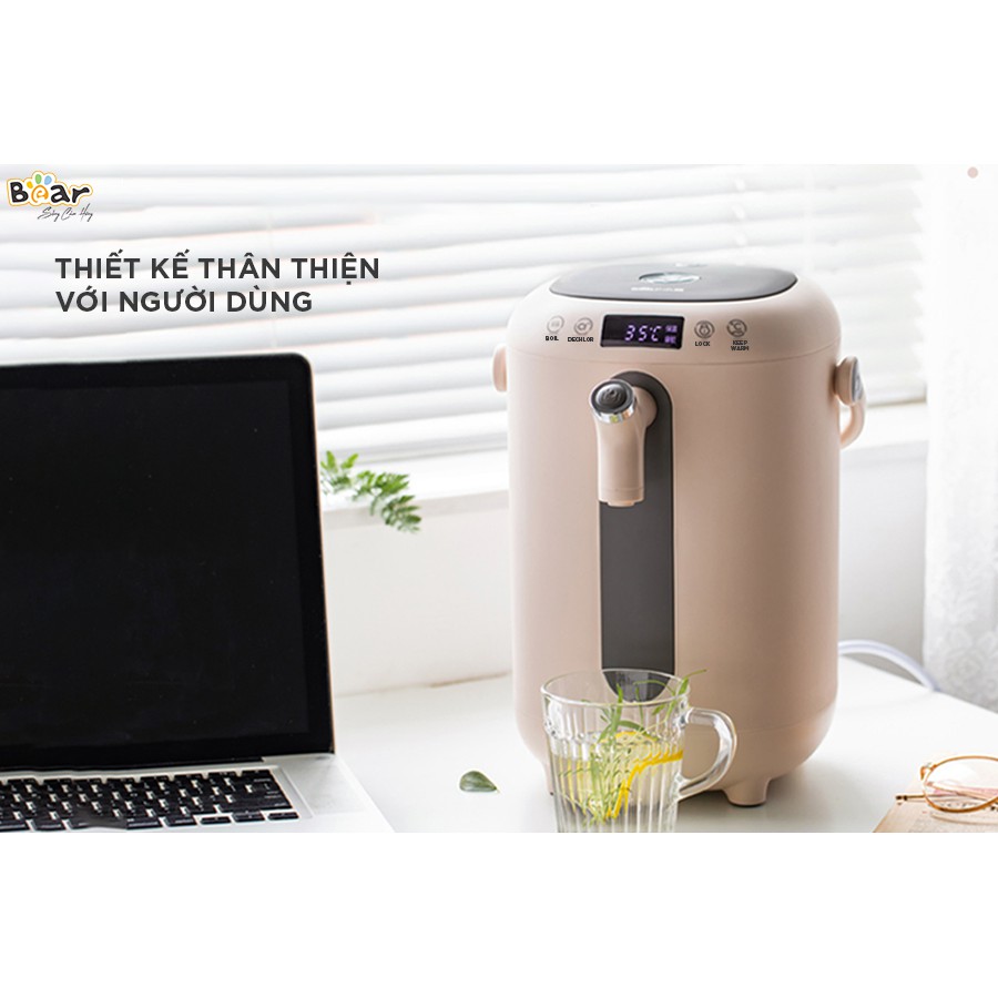 Bình đun nước khử Clo kèm bình thủy giữ nhiệt Bear ZDH-H30B1 - đun siêu tốc - BH 18 THÁNG