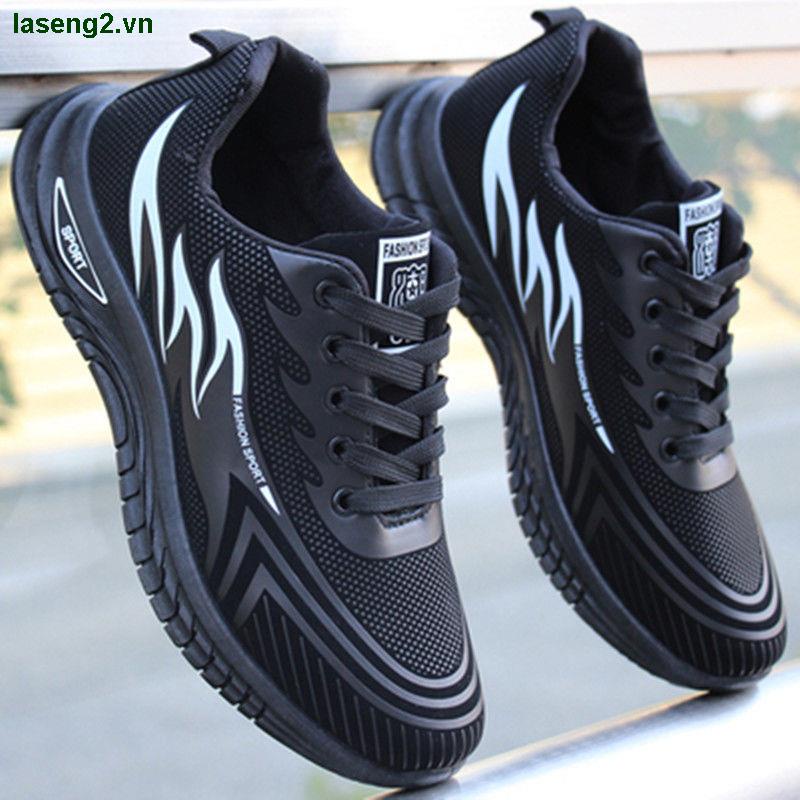 Giày thể thao da đế mềm chống nước khử mùi thời trang thu đông dành cho nam