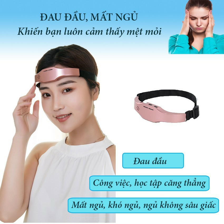 Máy Massage Đầu Thông Minh Hỗ Trợ Điều Trị Mất Ngủ - Châm Cứu TABISO