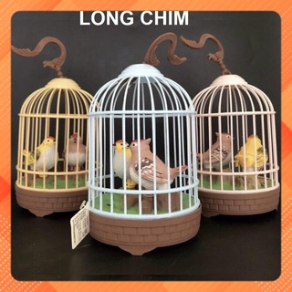Đồ chơi lồng chim cảm ứng điện tử có âm thanh ánh sáng hót líu lo như thật cực thú vị cho bé khám phá thế giới động vật