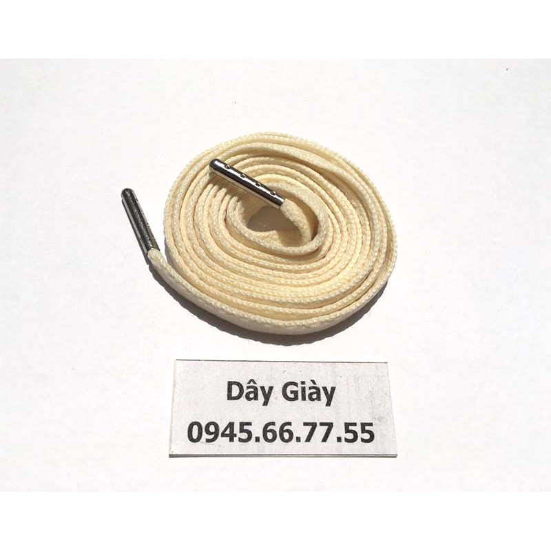 Dây giày màu trắng sữa