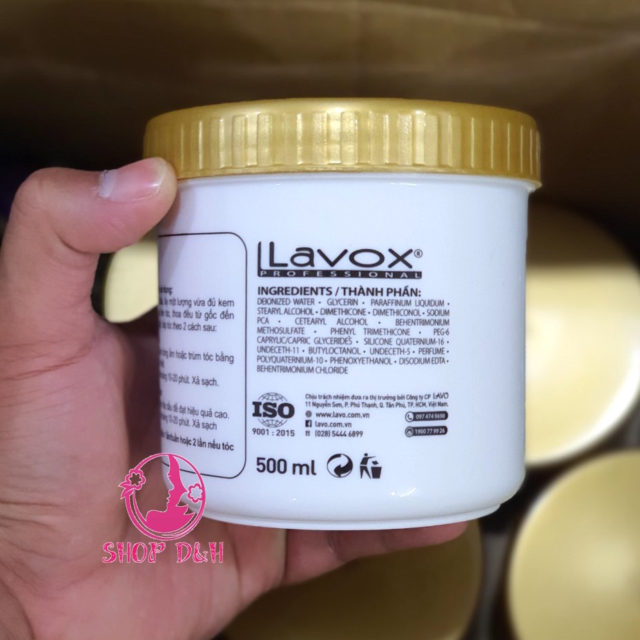 HẤP DẦU SIÊU MỀM MƯỢT LAVOX HAIR MASK (500ml) Siêu thơm mềm bóng mượt tóc, cải thiện khô xơ