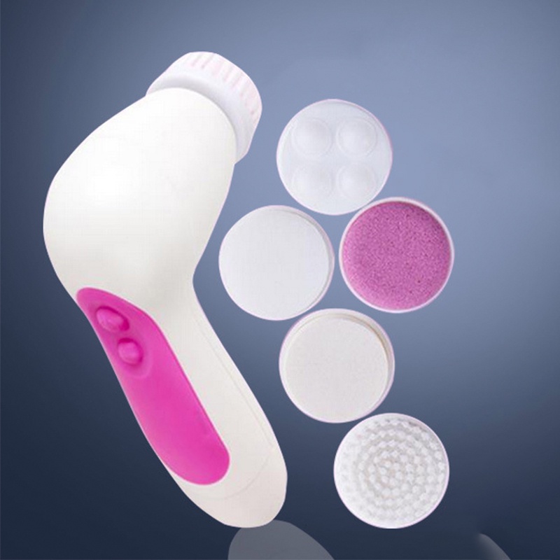 Máy Rửa Mặt Sạch Sâu Kèm Chế Độ Massage 5 đầu Bản Cao Cấp-Y38