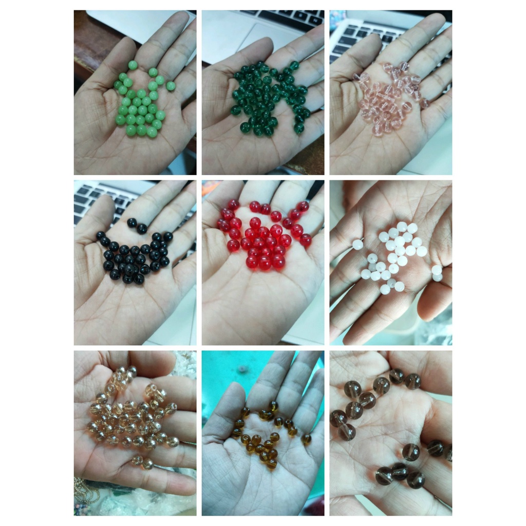 Đá nhân tạo nhiều màu 6mm làm vòng