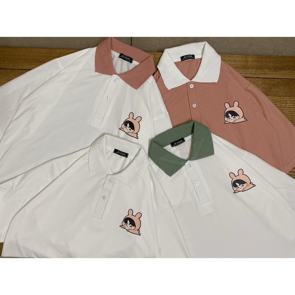 Áo thun POLO BIG BABY (Hồng/Trắng cổ trắng/Trắng cổ xanh/ Trắng cổ hồng) (2% SHOPEE)