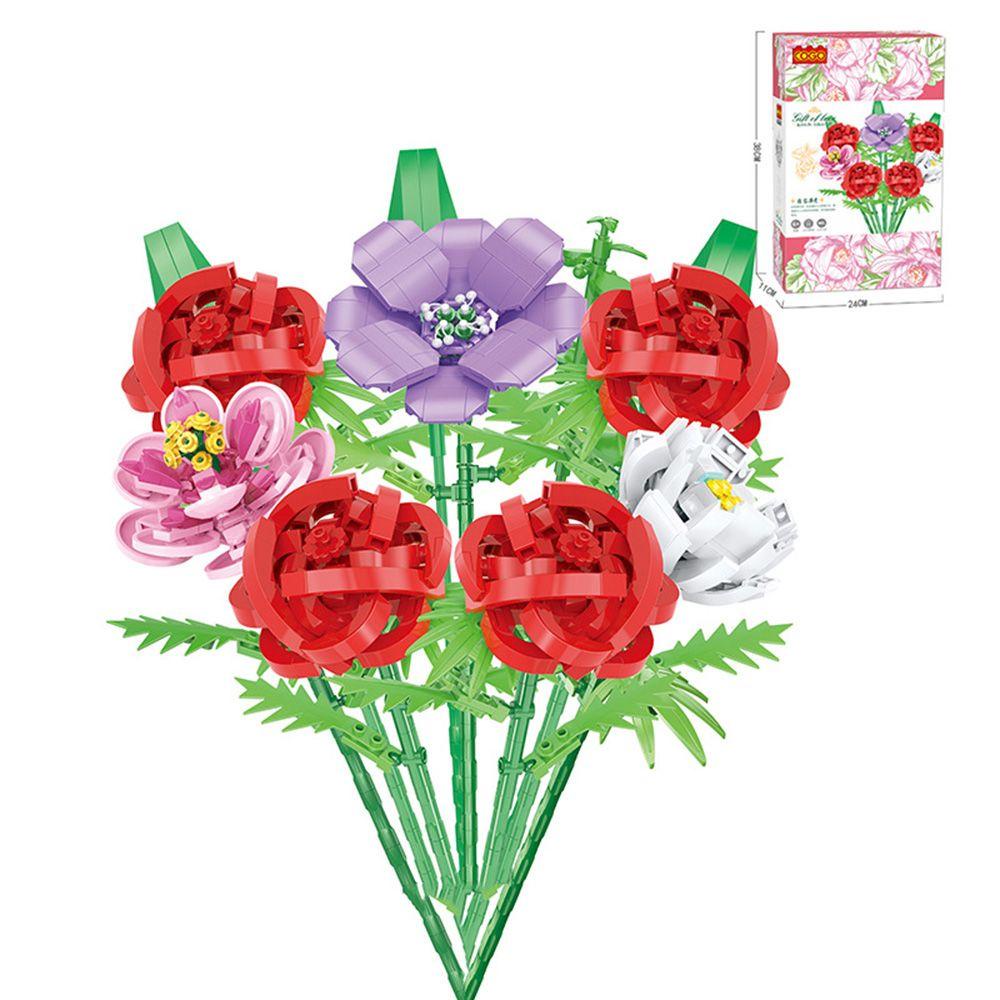 Đồ Chơi Lắp Ráp Hình Hoa Hồng Ba Chiều DIY