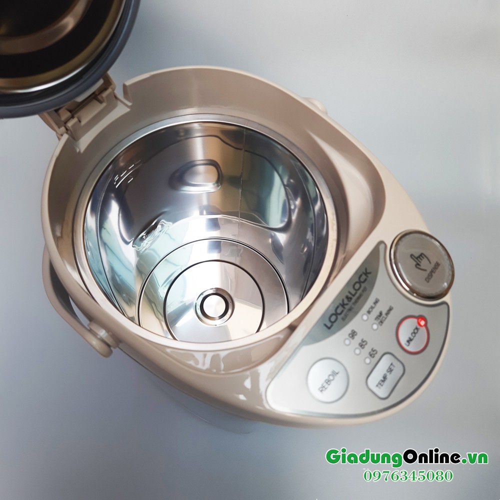 Bình Thủy Điện Lock&Lock EJK582BEG  5L- Hàng Chính Hãng